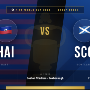 Haiti 🇭🇹 vs Scotland 🏴󠁧󠁢󠁳󠁣󠁴󠁿 Tickets – FIFA World Cup 2026 Tickets (June 13, 2026)