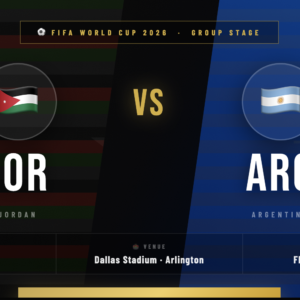 Jordan 🇯🇴 vs Argentina 🇦🇷 Tickets