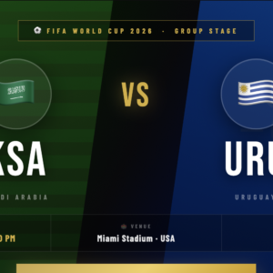 Saudi Arabia 🇸🇦 vs Uruguay 🇺🇾 Tickets