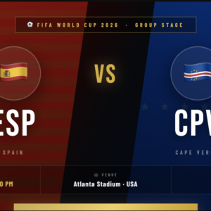 Spain 🇪🇸 vs Cape Verde 🇨🇻 Tickets